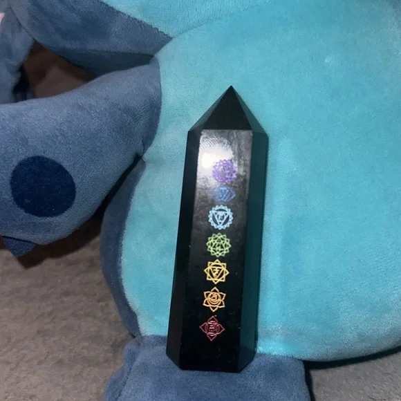Black Obsidian Crystal Chakra Tower! - Picture 4 of 5